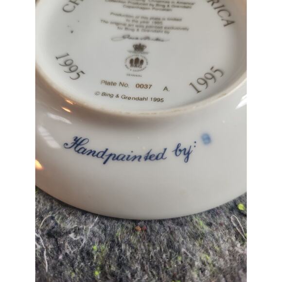 Bing & Grondahl Christmas in America Plate 1995 Christmas Eve in Mississippi - Picture 4 of 5